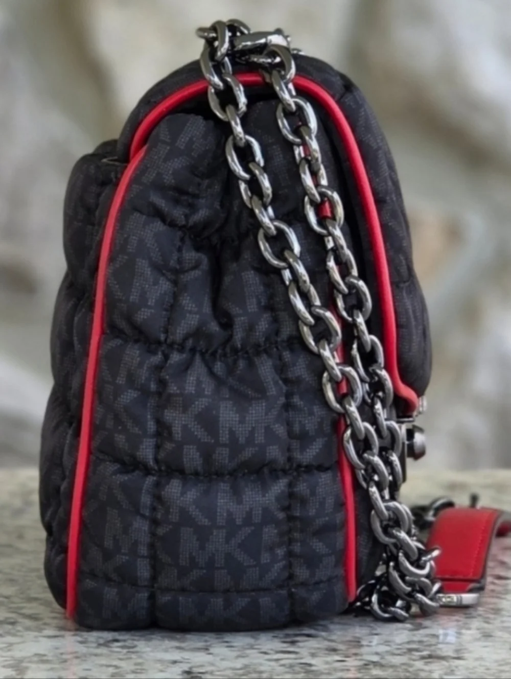 Michael Kors Soho 100% Quilted Nylon Shoulder/Crossbody Bag